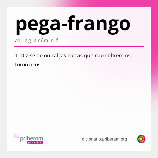 Significado de pega-frango