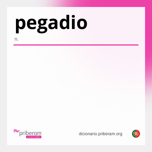 Significado de pegadio