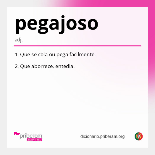Significado de pegajoso