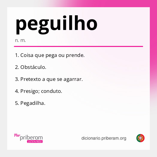 Significado de peguilho
