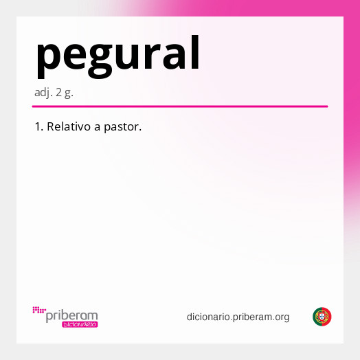 Significado de pegural