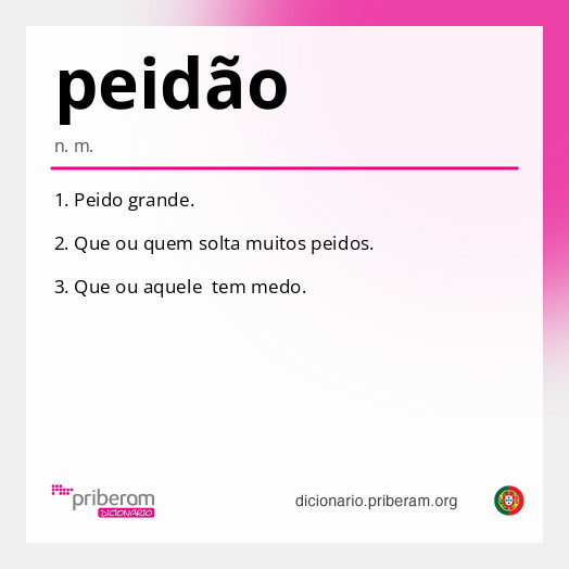 Significado de peidão