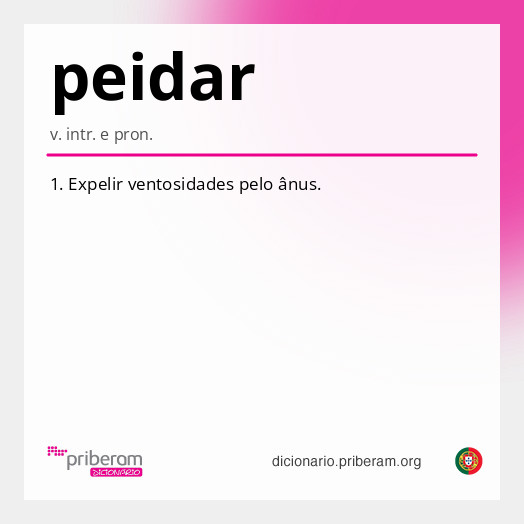 Significado de peidar