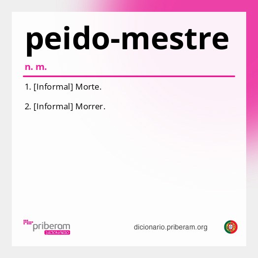 Significado de peido-mestre
