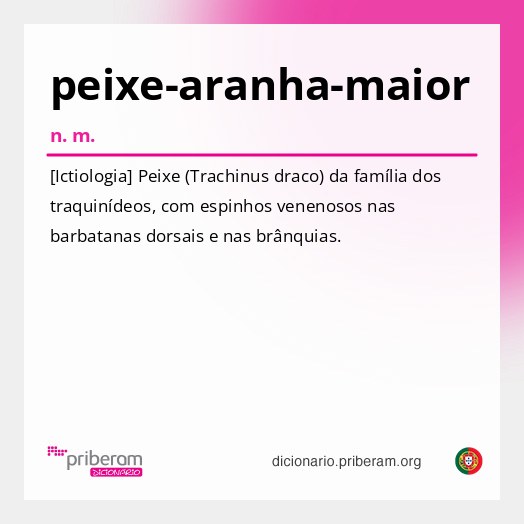 Significado de peixe-aranha-maior