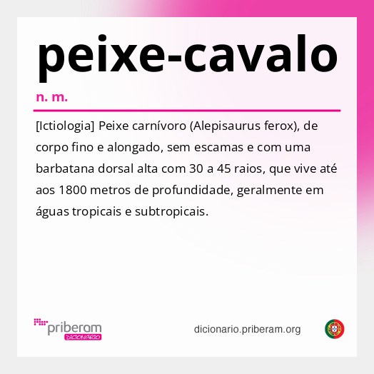 Significado de peixe-cavalo