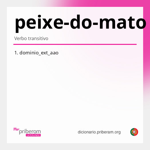 Significado de peixe-do-mato