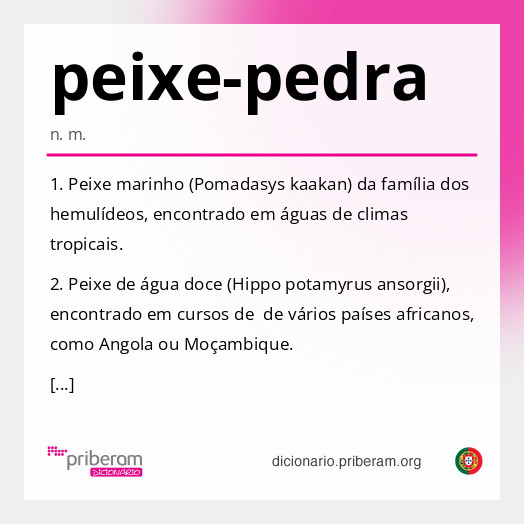 Significado de peixe-pedra