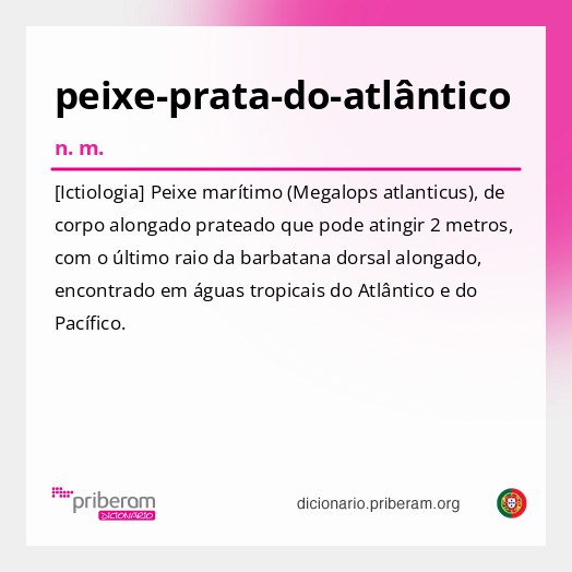Significado de peixe-prata-do-atlântico