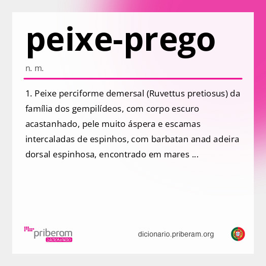 Significado de peixe-prego