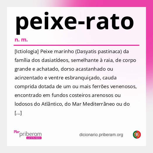 Significado de peixe-rato