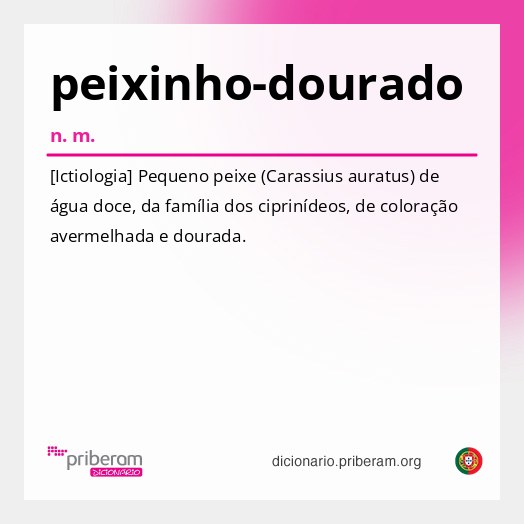 Significado de peixinho-dourado