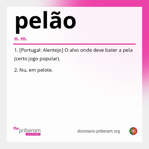 Significado de pelão