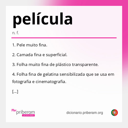 Significado de película