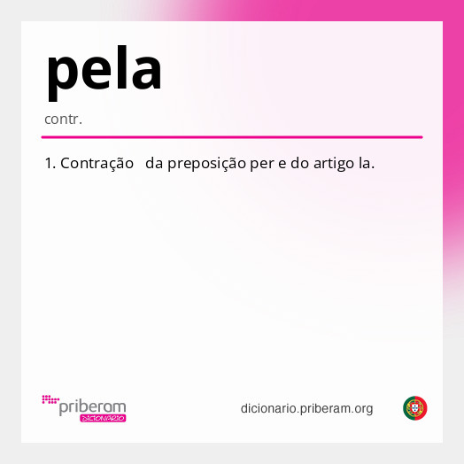 Significado de pela