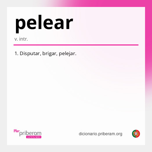 Significado de pelear