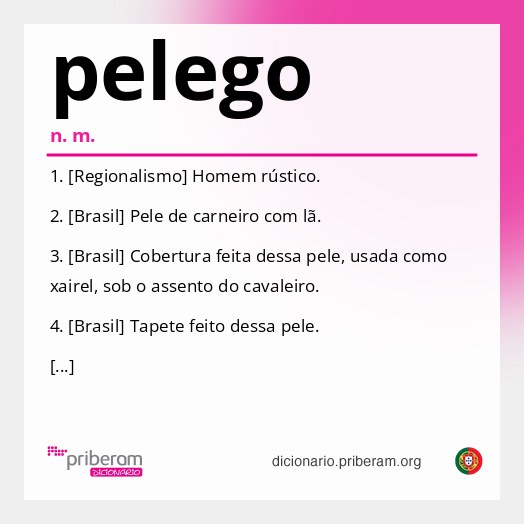 Significado de pelego