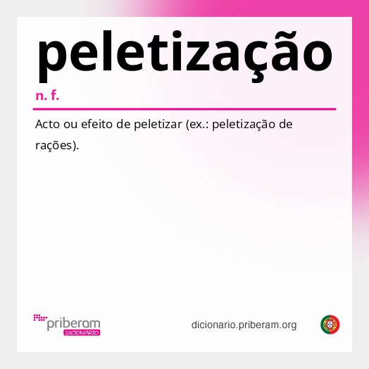 Significado de peletização