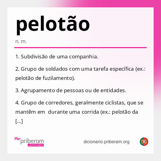 Significado de pelotão
