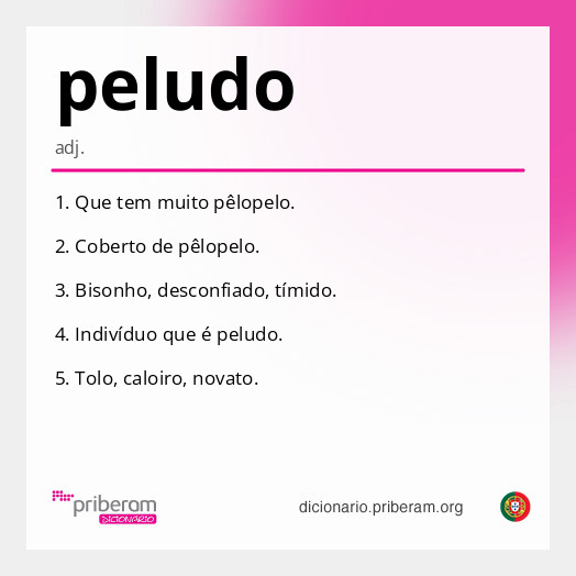 Significado de peludo