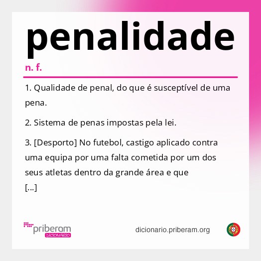 Significado de penalidade