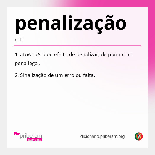 Significado de penalização