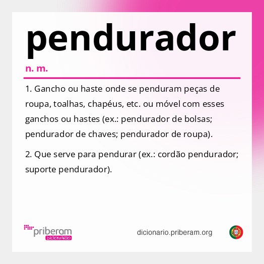 Significado de pendurador