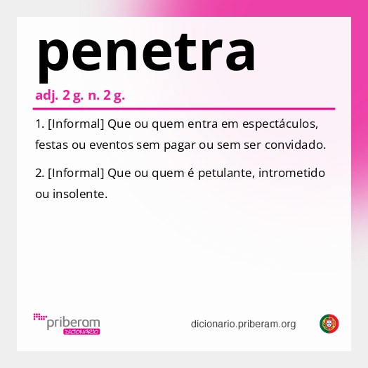Significado de penetra