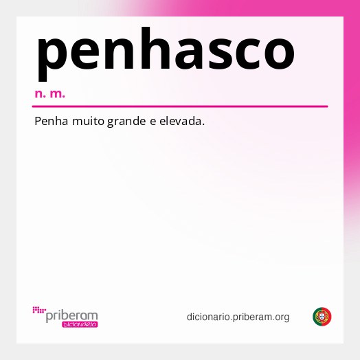 Significado de penhasco