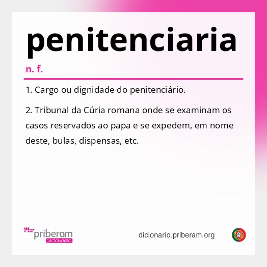 Significado de penitenciaria