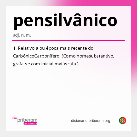 Significado de pensilvânico
