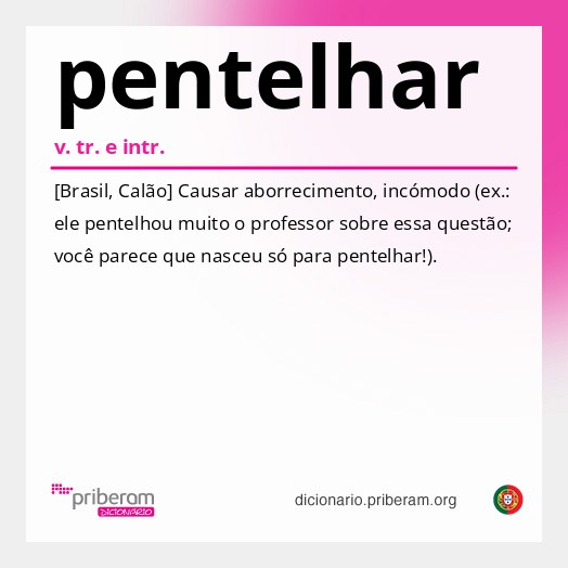Significado de pentelhar