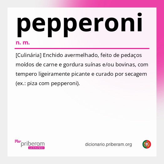 Significado de pepperoni