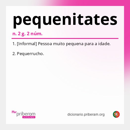 Significado de pequenitates