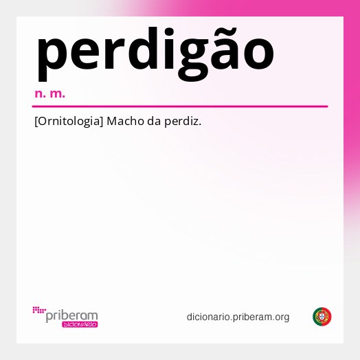 Significado de perdigão