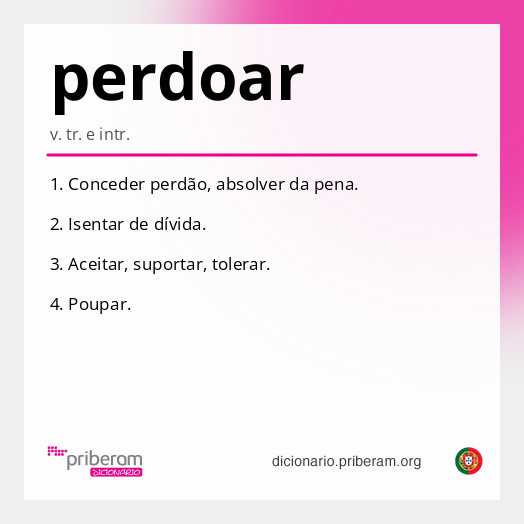 Significado de perdoar
