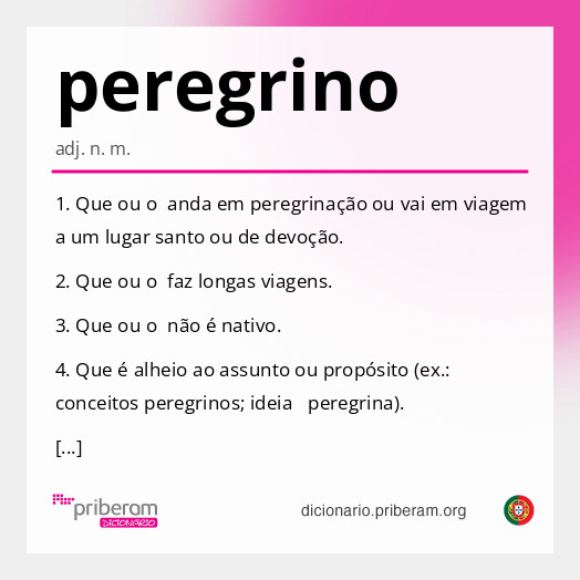 Significado de peregrino