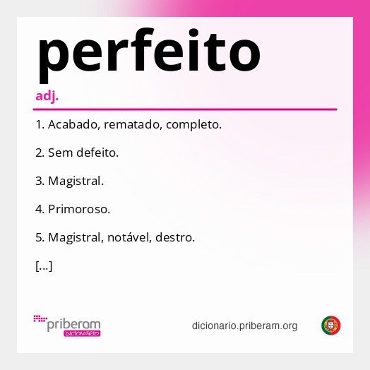 Significado de perfeito