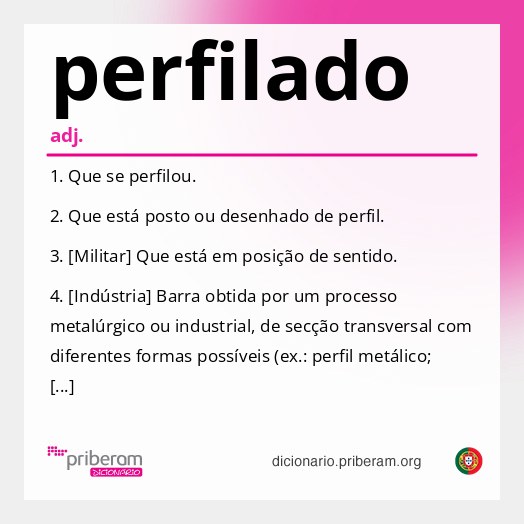 Significado de perfilado