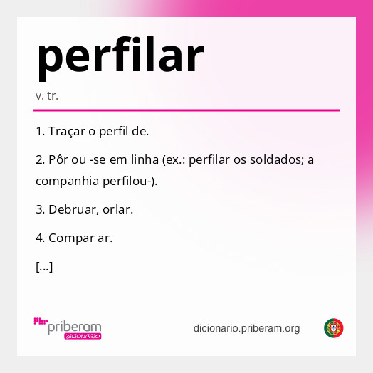 Significado de perfilar