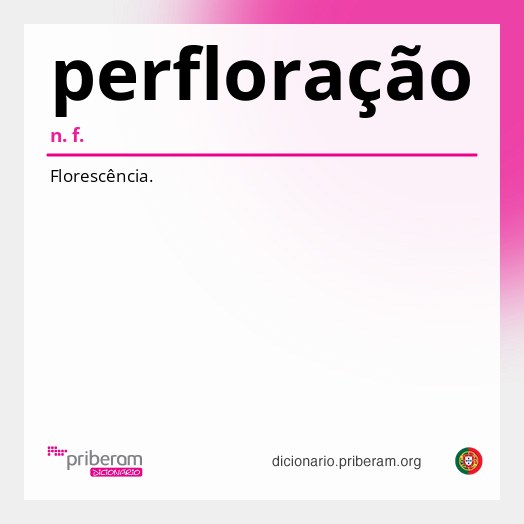 Significado de perfloração