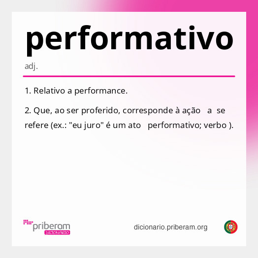 Significado de performativo