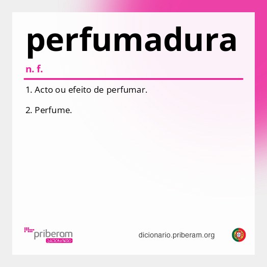 Significado de perfumadura