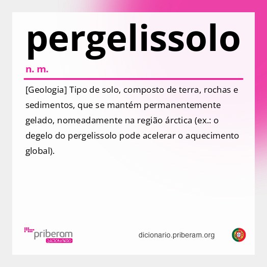 Significado de pergelissolo
