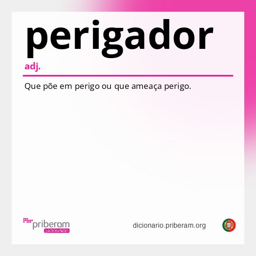Significado de perigador