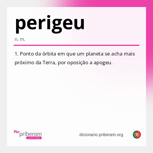 Significado de perigeu