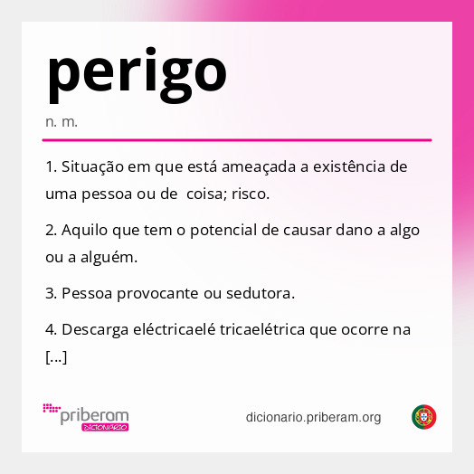 Significado de perigo