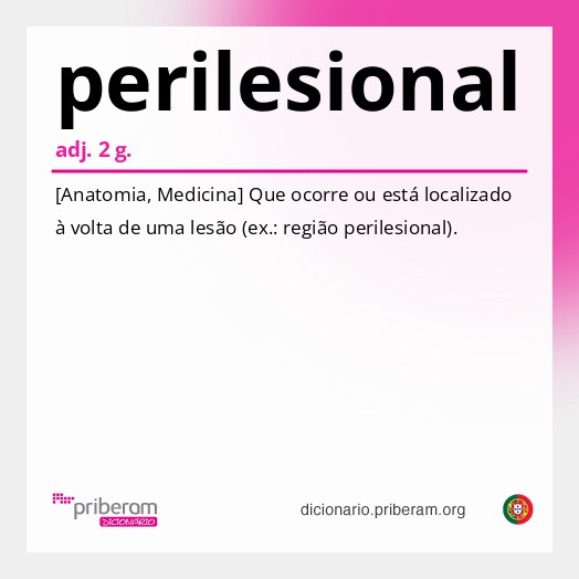 Significado de perilesional