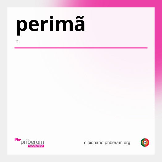 Significado de perimã