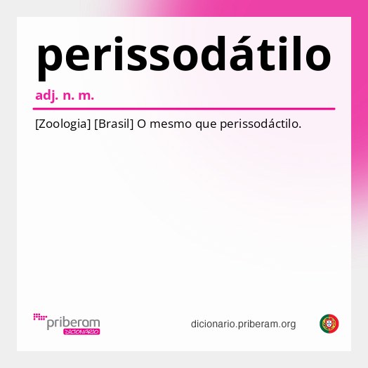 Significado de perissodátilo